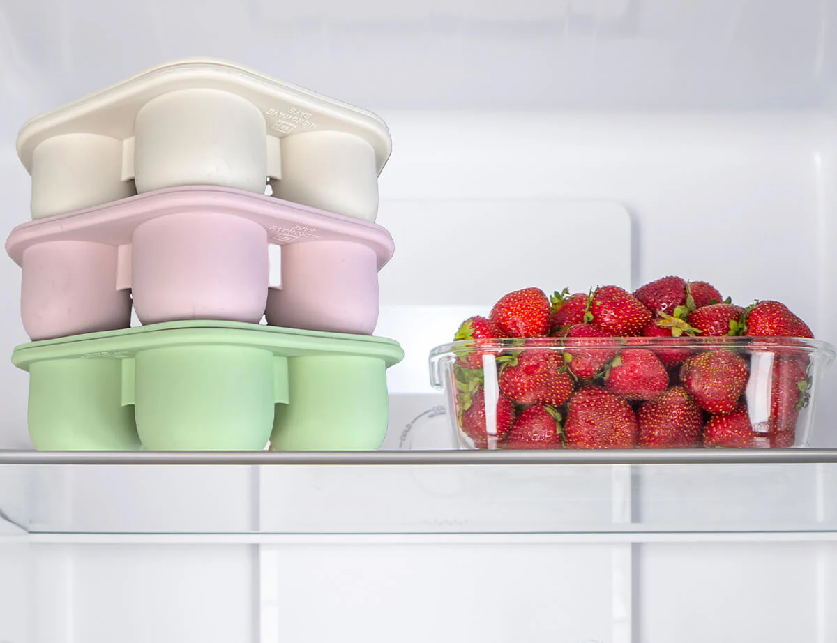 Silicone Baby Food Freezer Trays & Icy Pole Moulds - Dusty Rose - Image 14