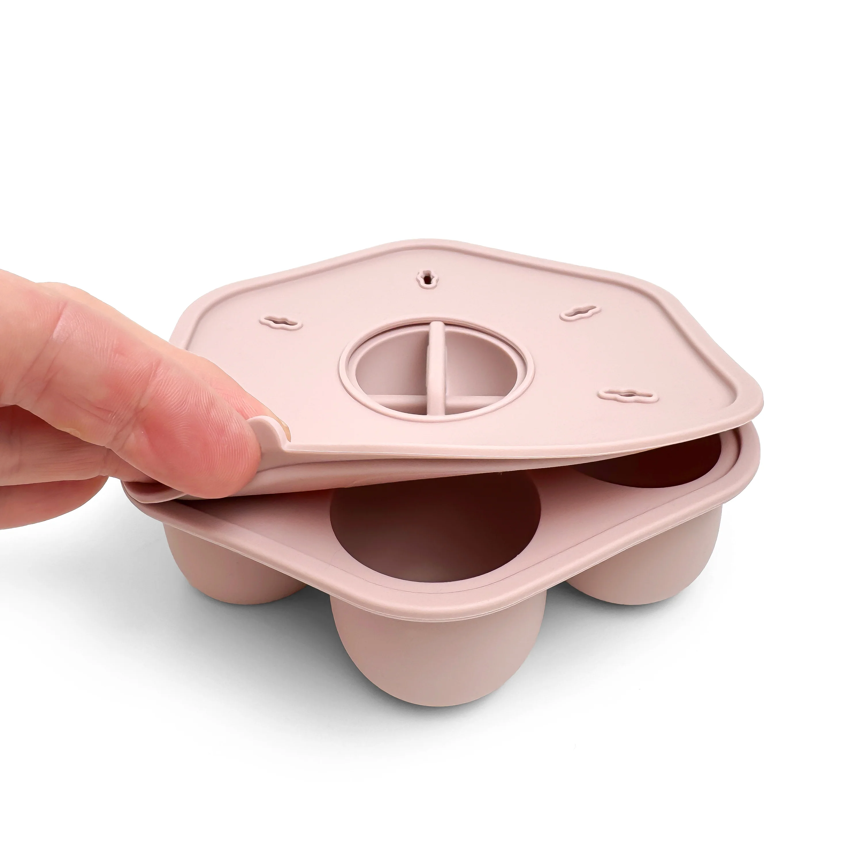 Silicone Baby Food Freezer Trays & Icy Pole Moulds - Dusty Rose - Image 8