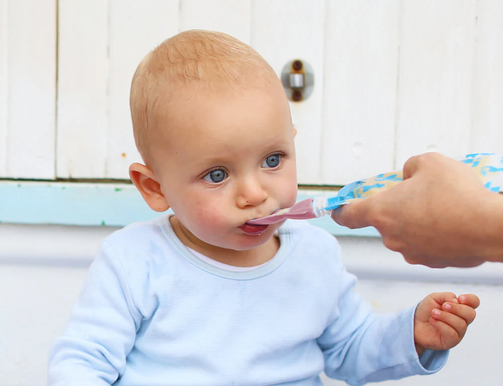 Universal Food Pouch Spoons 2 pack - Dusty Rose & Sand - Image 5