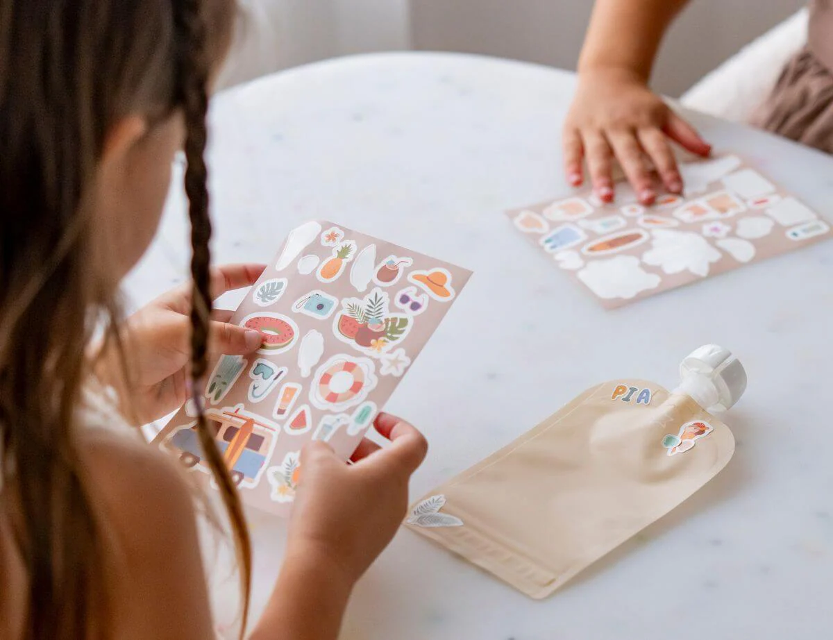 Customizable Letter & Picture Stickers 130+pk for Reusable Pouches | Big Explorer - Image 6