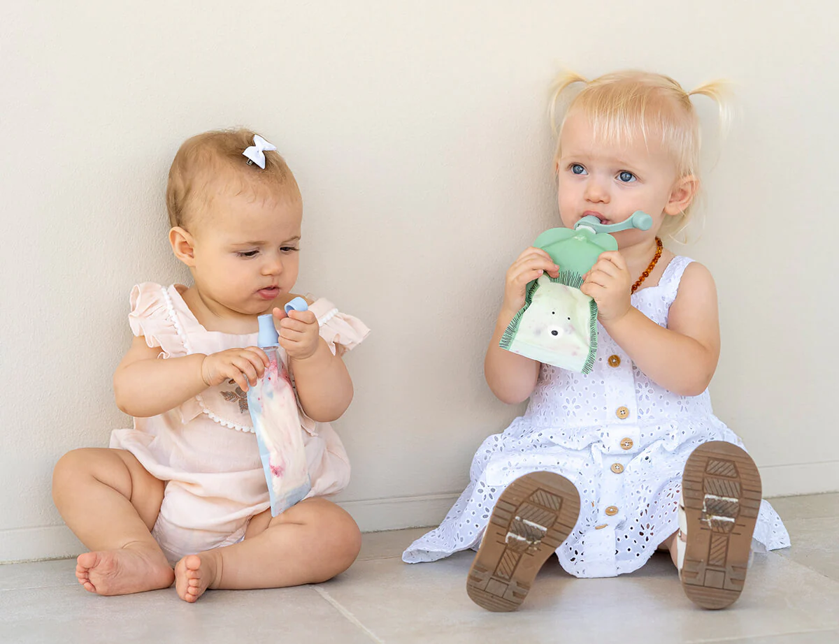 Reusable Baby Food Pouches, Yoghurt Pouches - Animal Set 150ml 10PK - Image 5