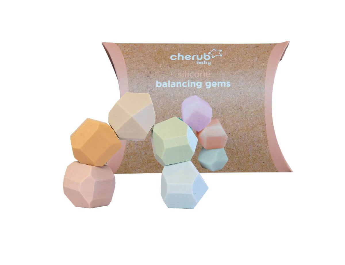 Silicone Balancing Stacking Stones 5PK | Montessori Toy - Image 3