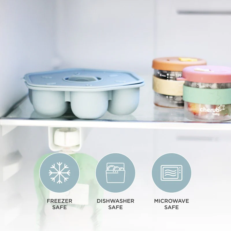 Silicone Baby Food Freezer Trays & Icy Pole Moulds - Duck Egg - (Popsicle Mold) - Image 6