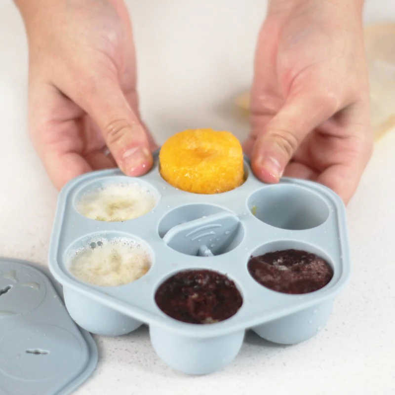 Silicone Baby Food Freezer Trays & Icy Pole Moulds - Duck Egg - (Popsicle Mold) - Image 7