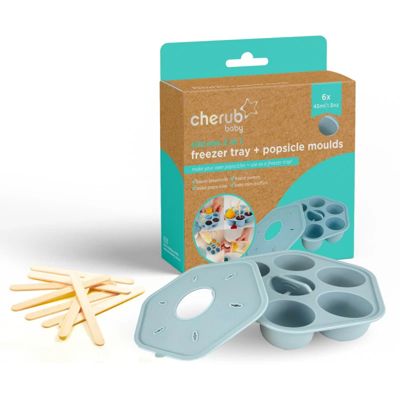 Silicone Baby Food Freezer Trays & Icy Pole Moulds - Duck Egg - (Popsicle Mold) - Image 8