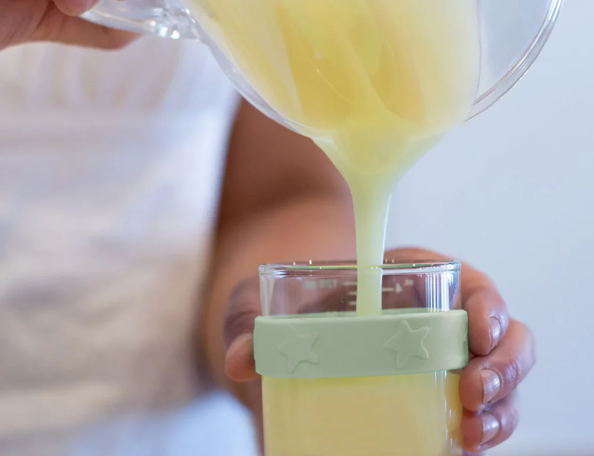 Silicone & Glass Baby Food Storage Containers 5PK 180ml & 120ml  - Cerulean & Sage - Image 12