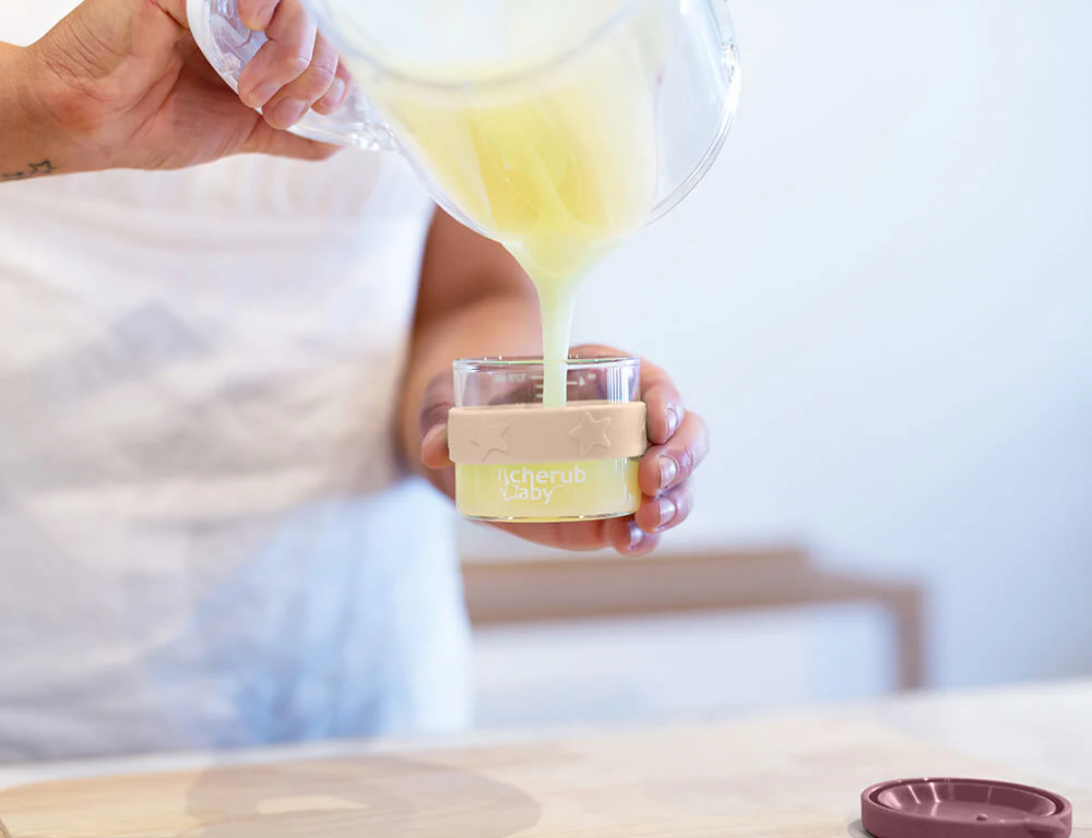 Silicone & Glass Storage 3PK 120ml + Storage 2PK 180ml Dusty Rose & Sand - Image 5