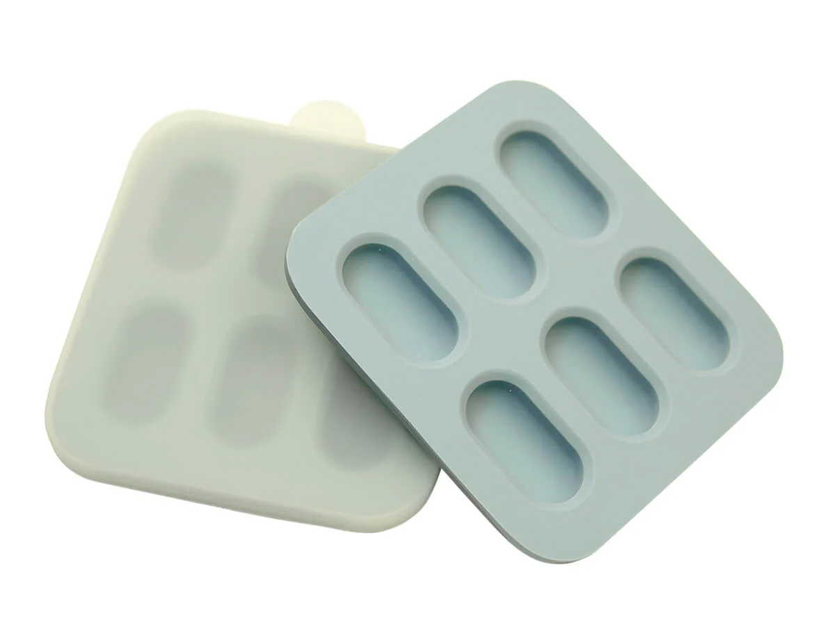 Silicone Baby Nibble Freezer Tray  - Cerulean & Sage 2PK - Image 3