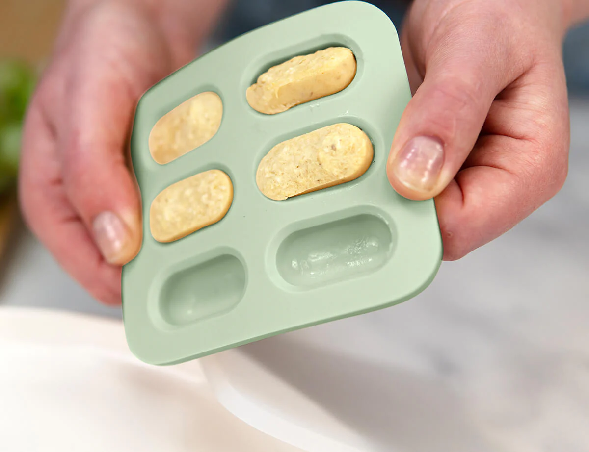 Silicone Baby Nibble Freezer Tray  - Cerulean & Sage 2PK - Image 5