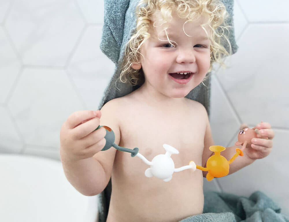 Bath Toys - Baby Silicone Suction 12pk – Entire Zoo Collection - Pastel - Image 4