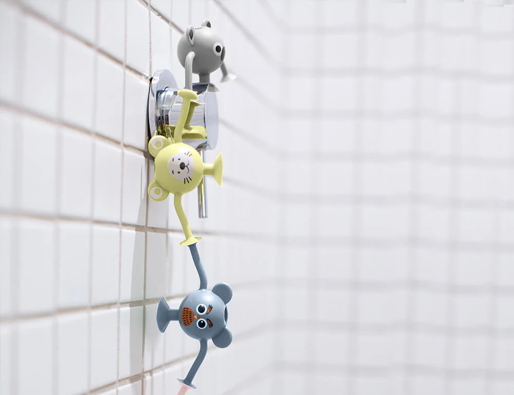 Bath Toys - Baby Silicone Suction 12pk – Entire Zoo Collection - Pastel - Image 7