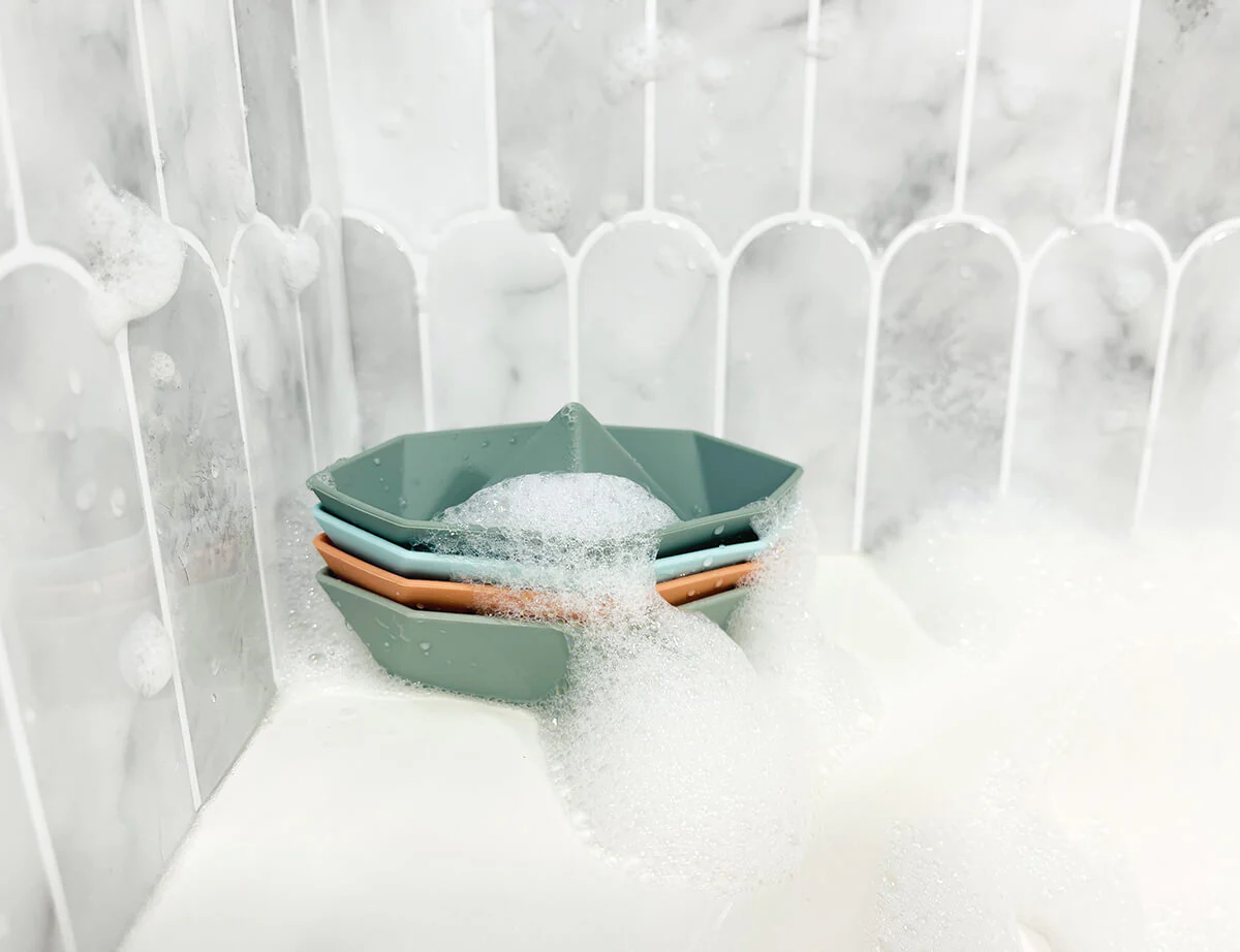 Baby Bath Toys - Silicone Baby Toy Ships 4pk - Image 6