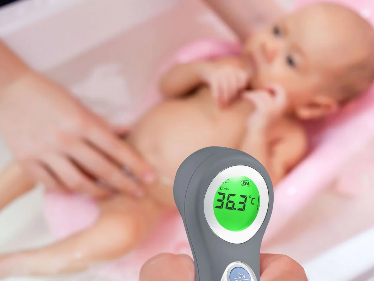 Touchless Baby Forehead Thermometer - Slate - Image 5