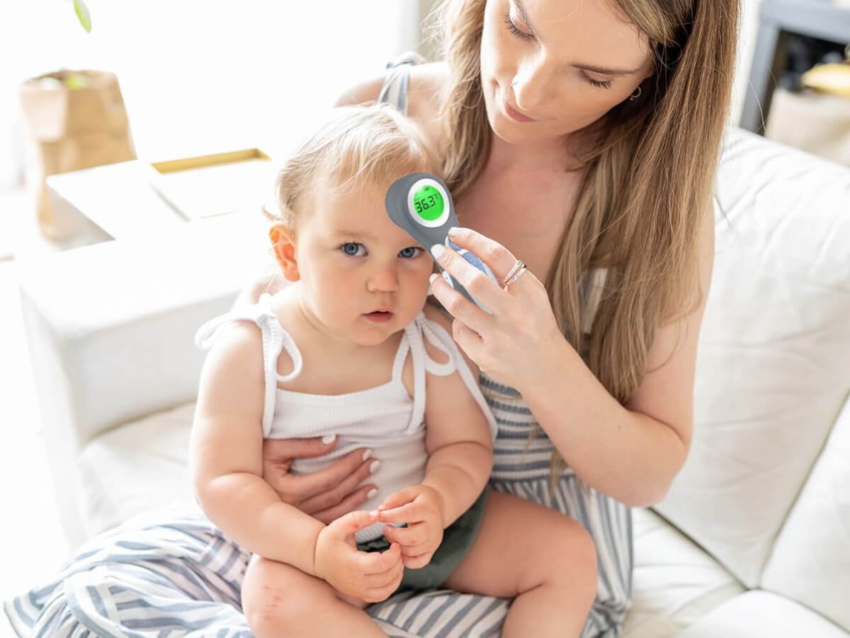 Touchless Baby Forehead Thermometer - Slate - Image 8