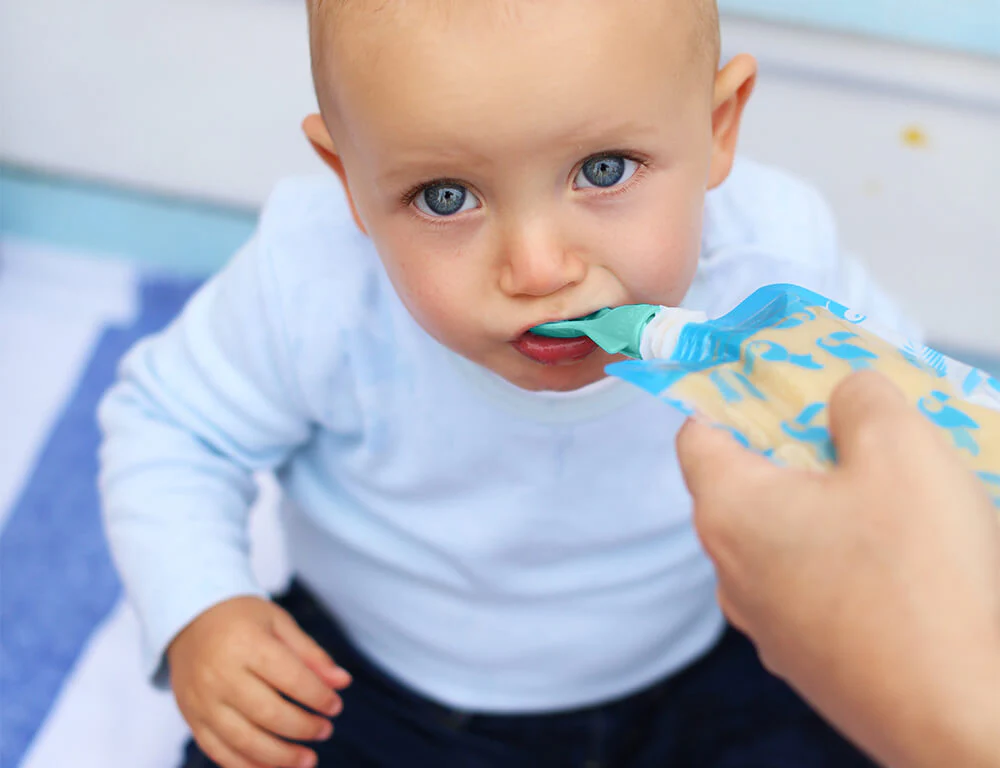 Universal Food Pouch Spoons 2 pack - Aqua & Mint - Image 5