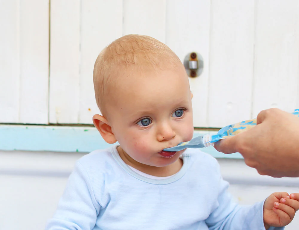 Universal Food Pouch Spoons 2 pack - Cerulean & Sage - Image 3