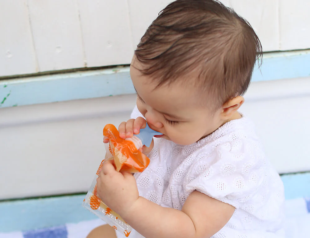 Universal Food Pouch Spoons 2 pack - Cerulean & Sage - Image 5